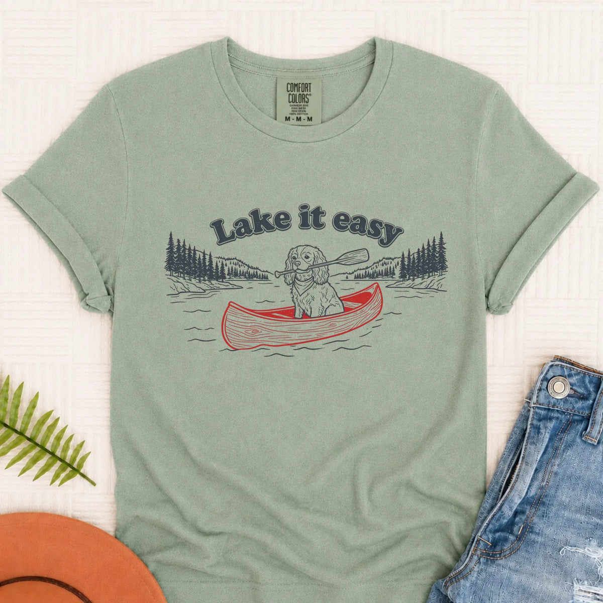 Customizer Monster Light 1717 / Bay / S Cavalier Kayaking Lake Summer Camp TShirt