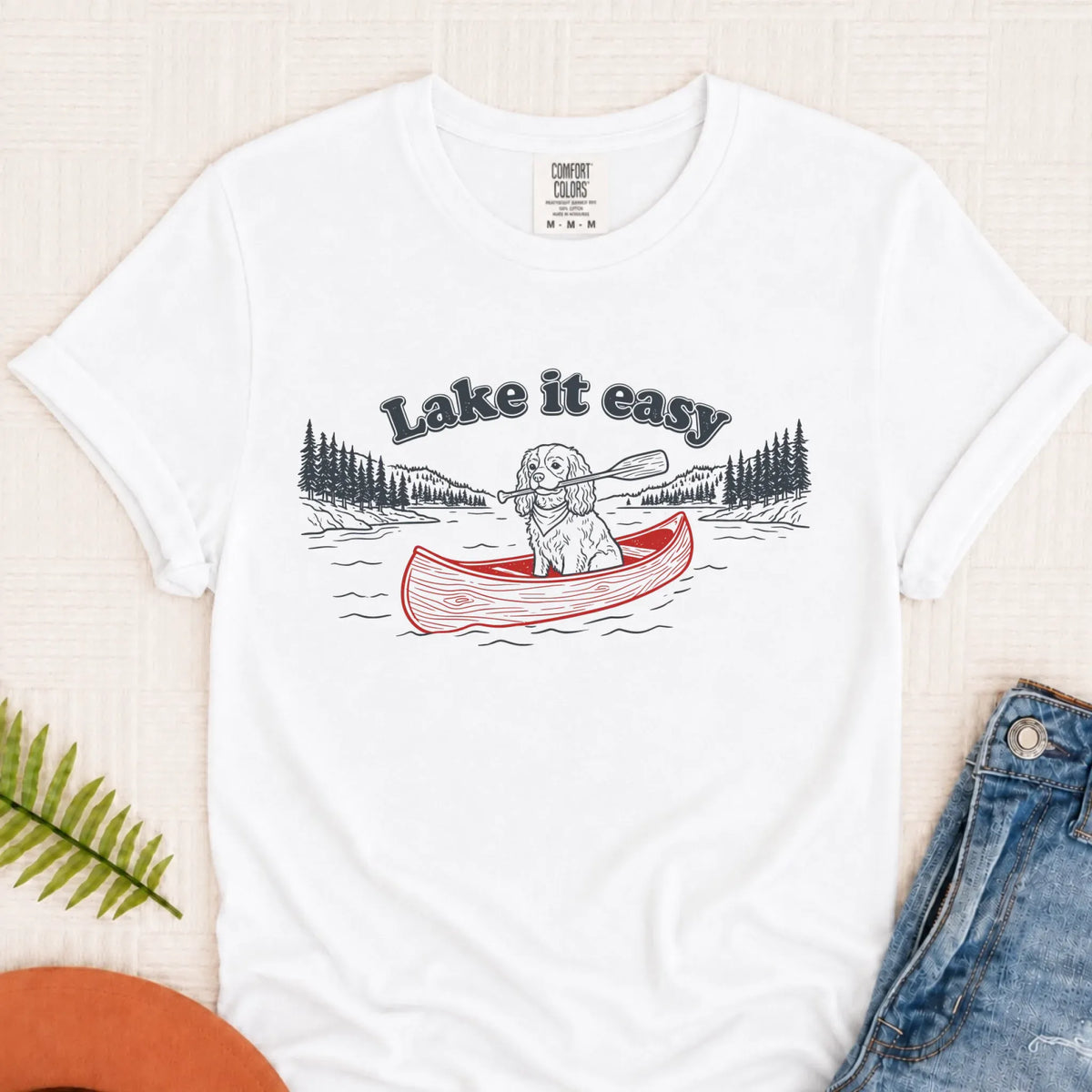 Customizer Monster Light 1717 / White / S Cavalier Kayaking Lake Summer Camp TShirt