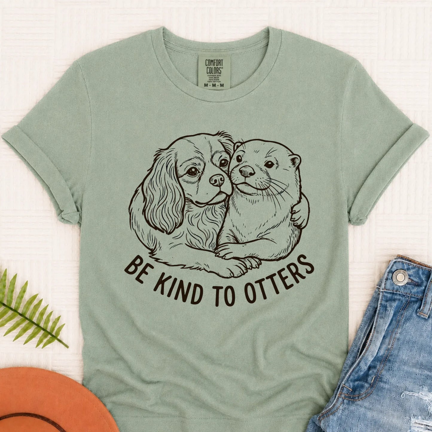 Cavalier Kind to Otters Unisex TShirt Bay