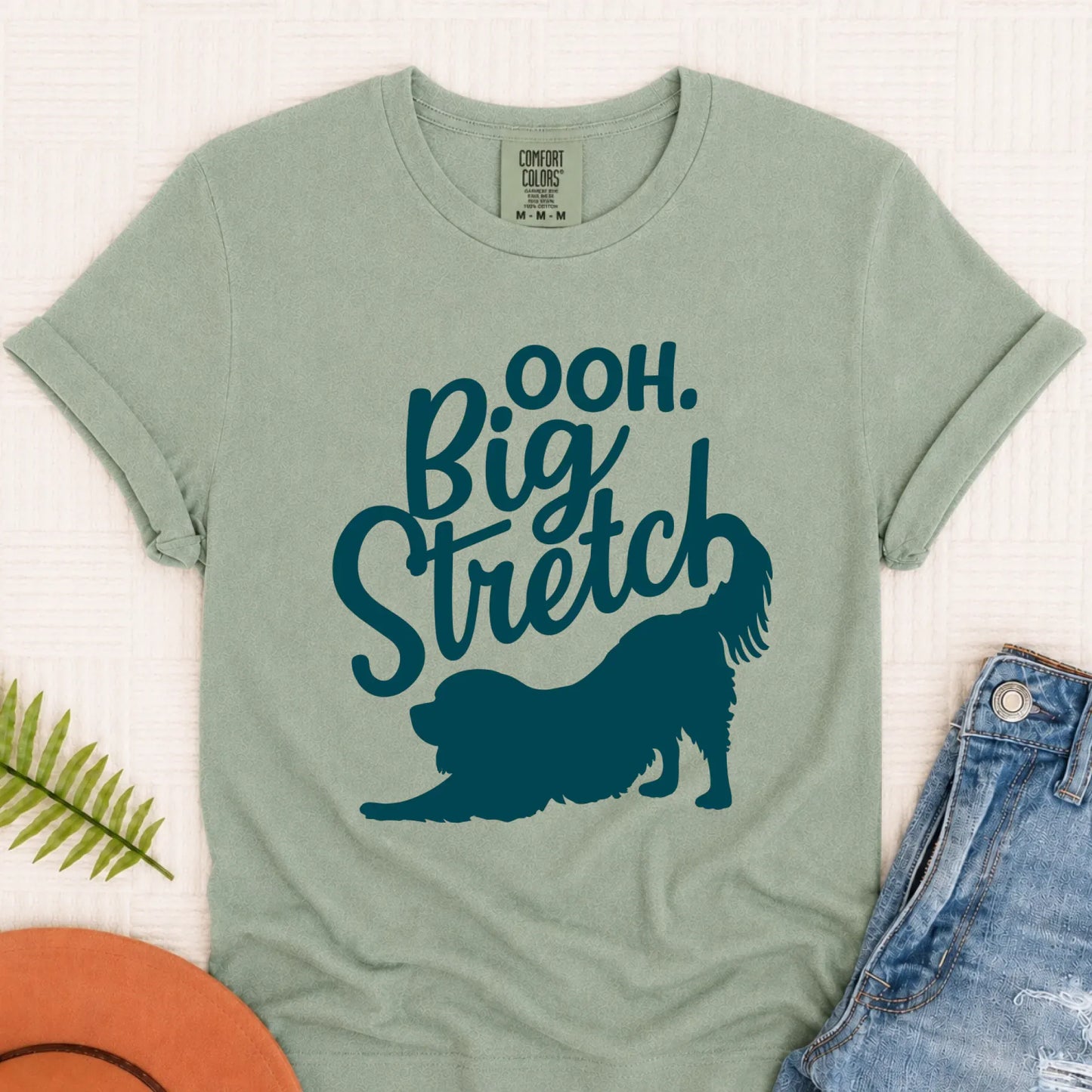 Cavalier King Charles Big Stretch Yoga Unisex TShirt Bay