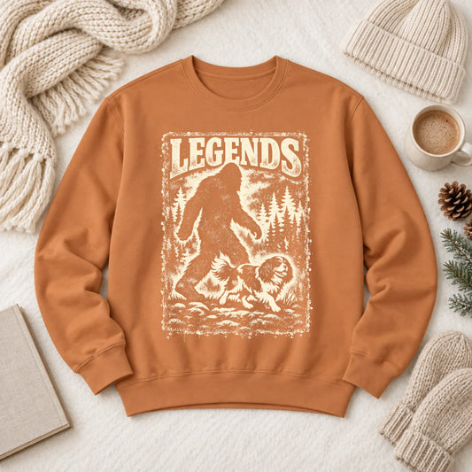 Cavalier King Charles Bigfoot Unisex Sweatshirt Yam