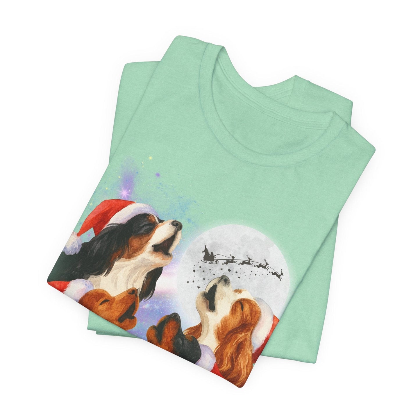 Printify T-Shirt Cavalier King Charles Christmas Howliday TShirt