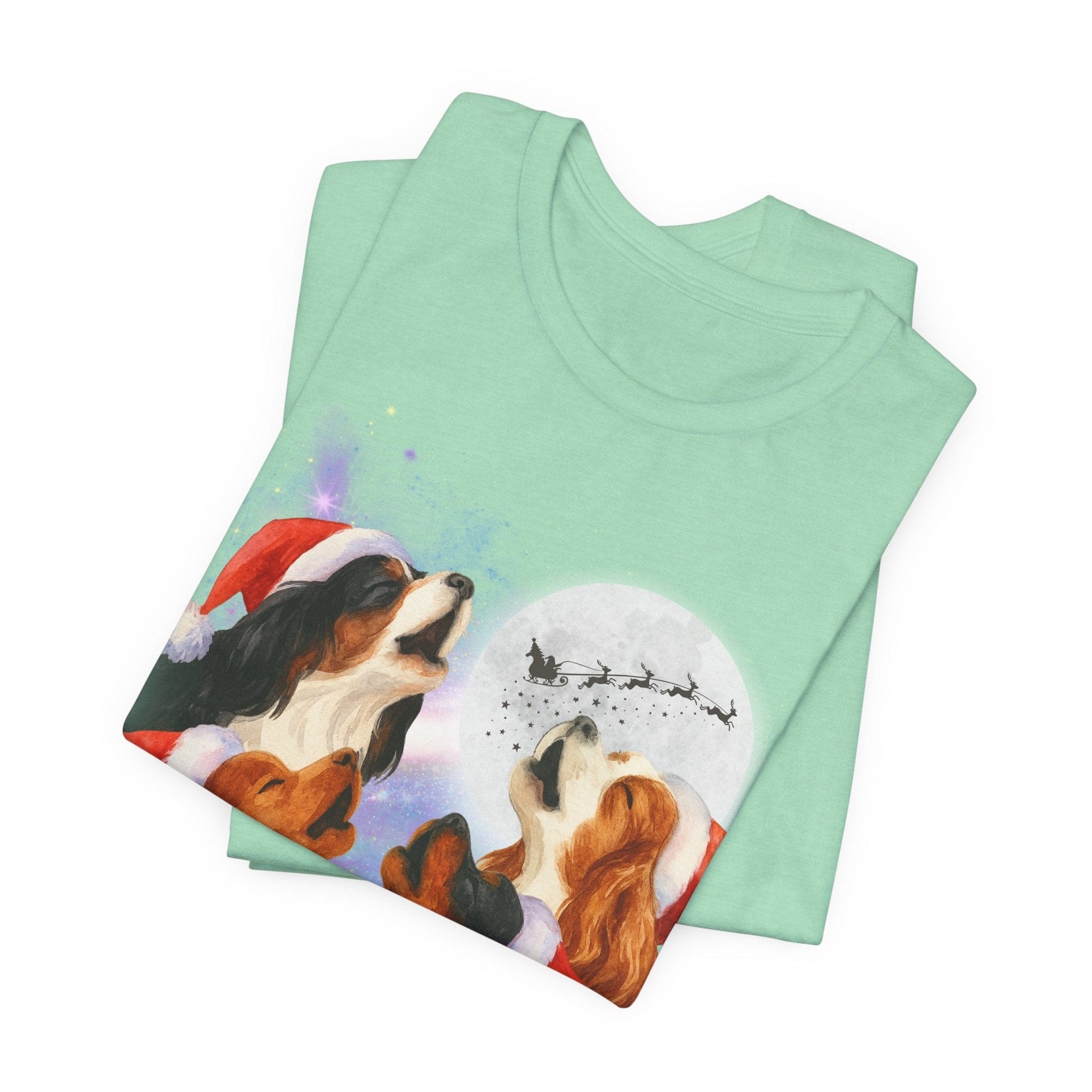 Printify T-Shirt Cavalier King Charles Christmas Howliday TShirt