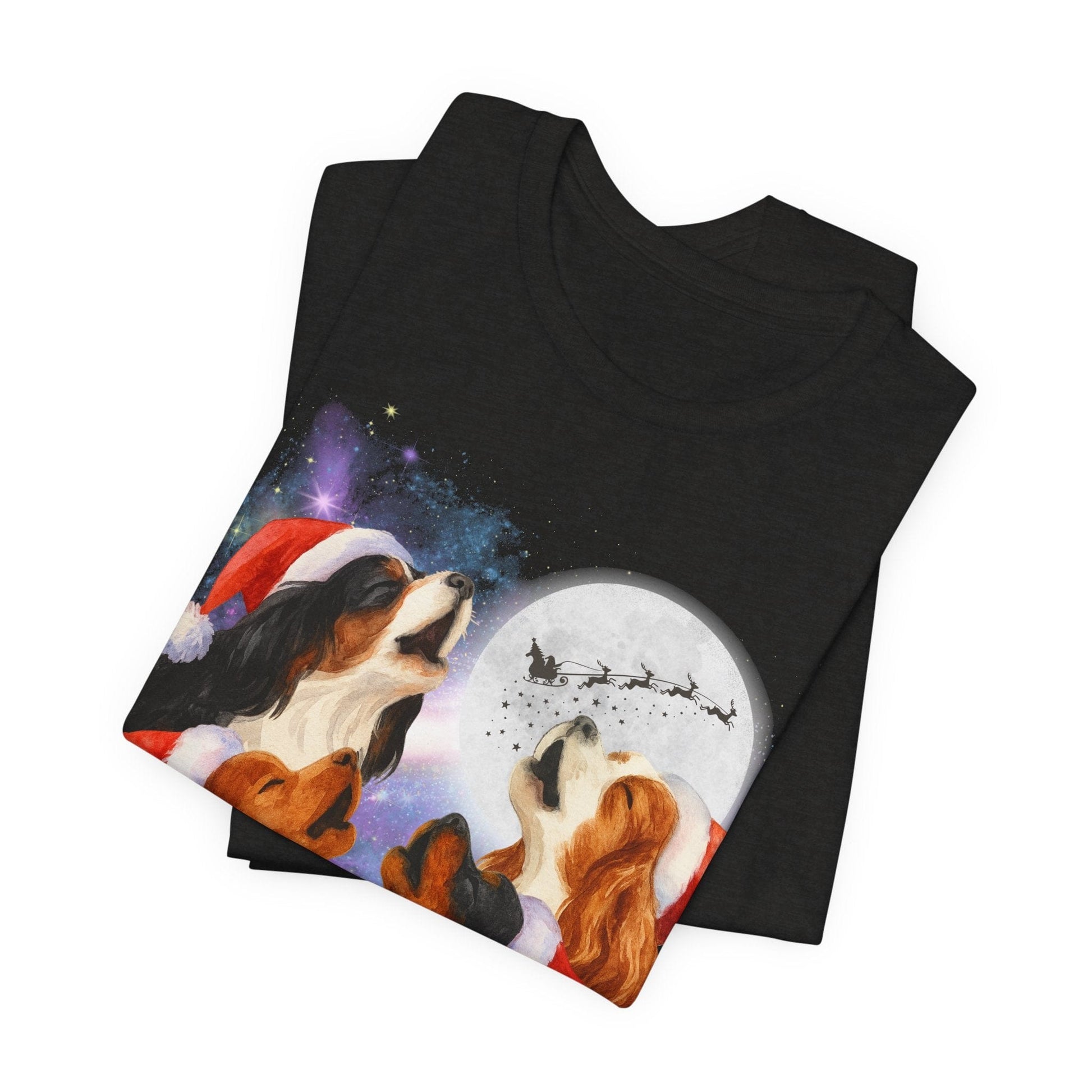 Printify T-Shirt Cavalier King Charles Christmas Howliday TShirt