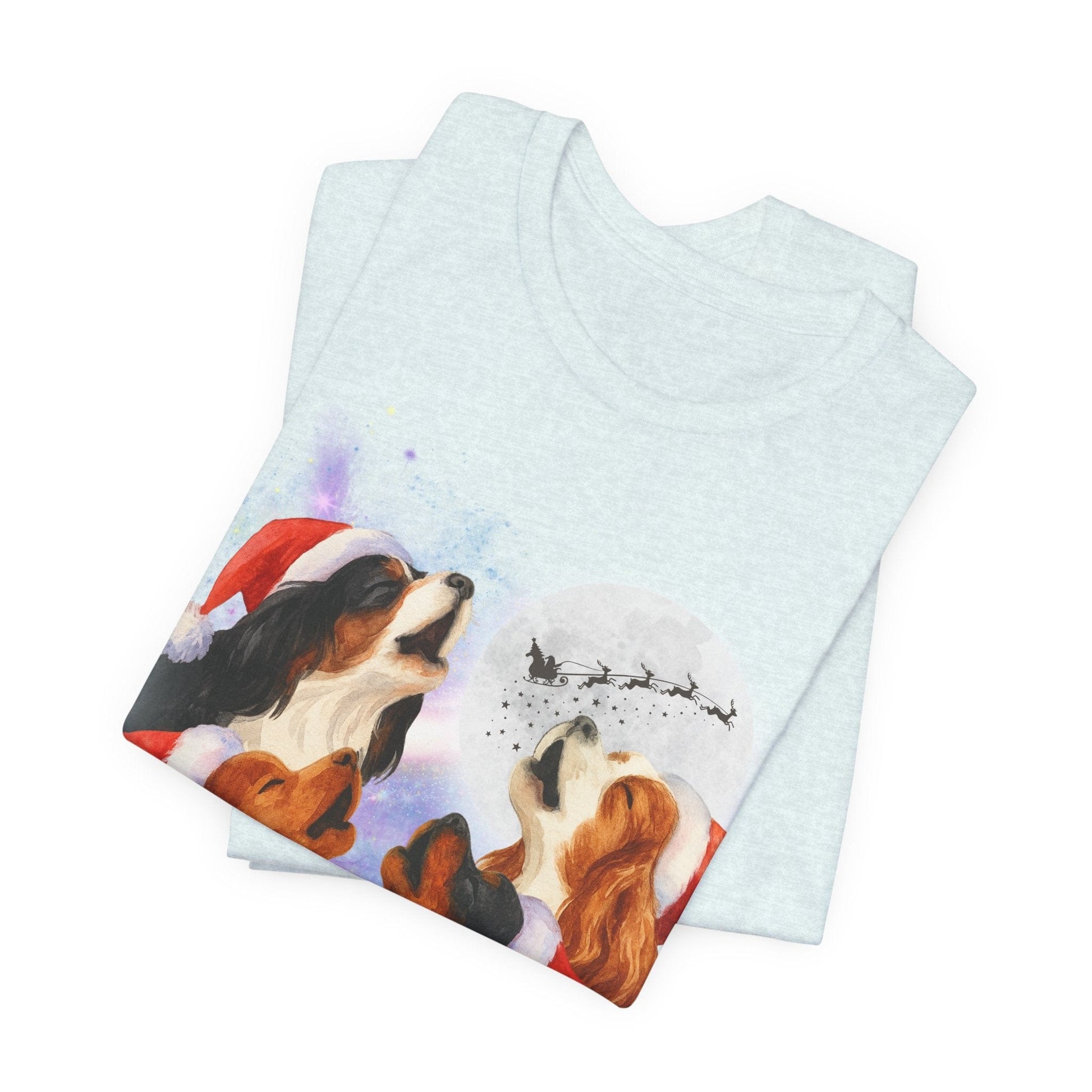 Printify T-Shirt Cavalier King Charles Christmas Howliday TShirt