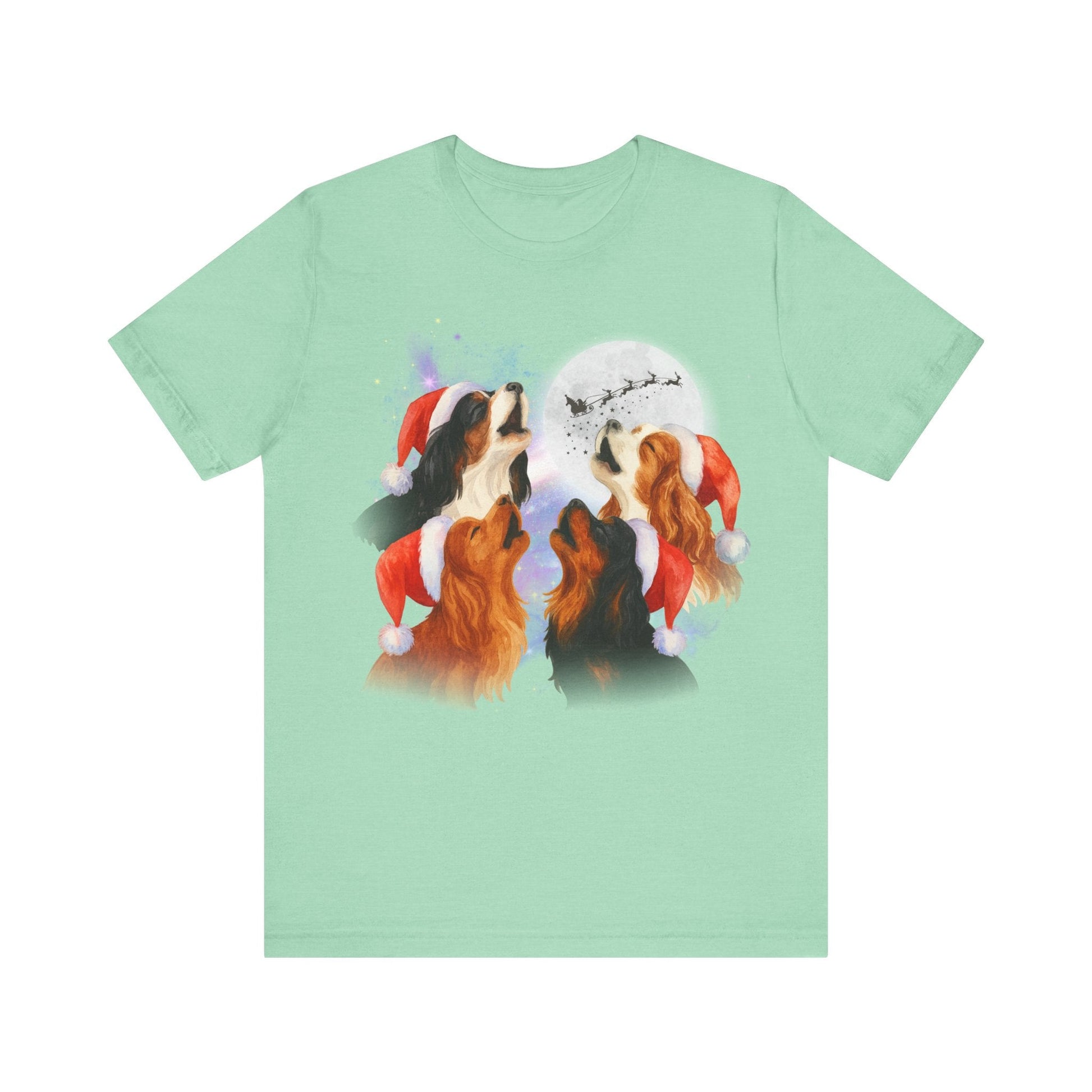Printify T-Shirt Cavalier King Charles Christmas Howliday TShirt