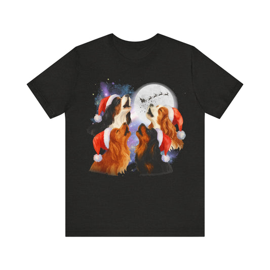 Printify T-Shirt Cavalier King Charles Christmas Howliday TShirt