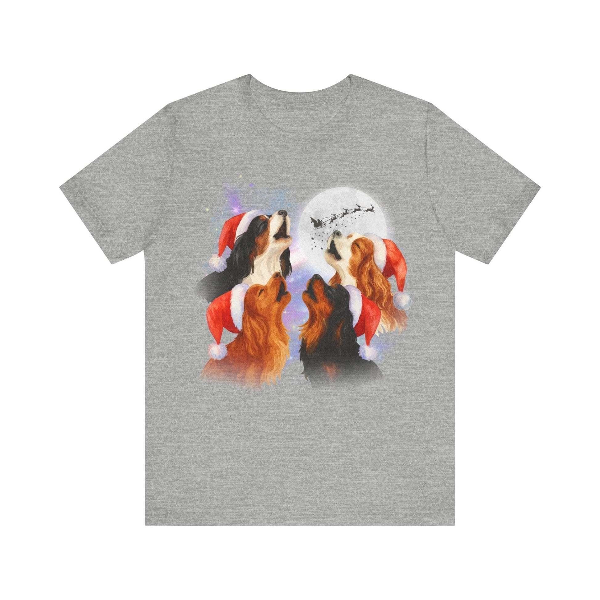 Printify T-Shirt Cavalier King Charles Christmas Howliday TShirt