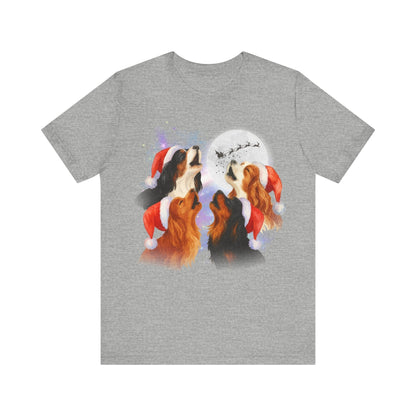 Printify T-Shirt Cavalier King Charles Christmas Howliday TShirt