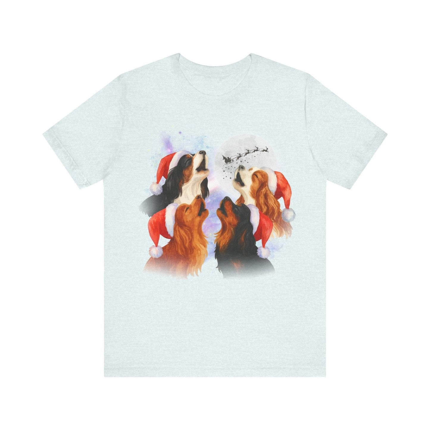 Printify T-Shirt Cavalier King Charles Christmas Howliday TShirt