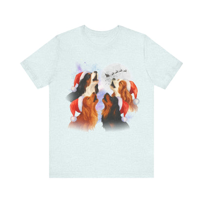 Printify T-Shirt Cavalier King Charles Christmas Howliday TShirt
