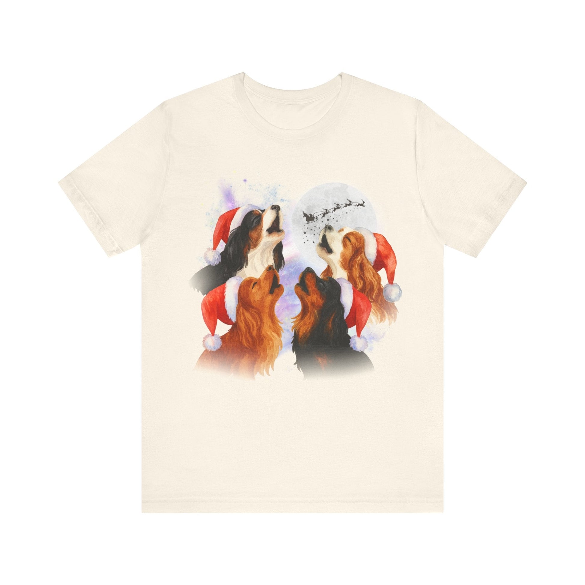 Printify T-Shirt Cavalier King Charles Christmas Howliday TShirt