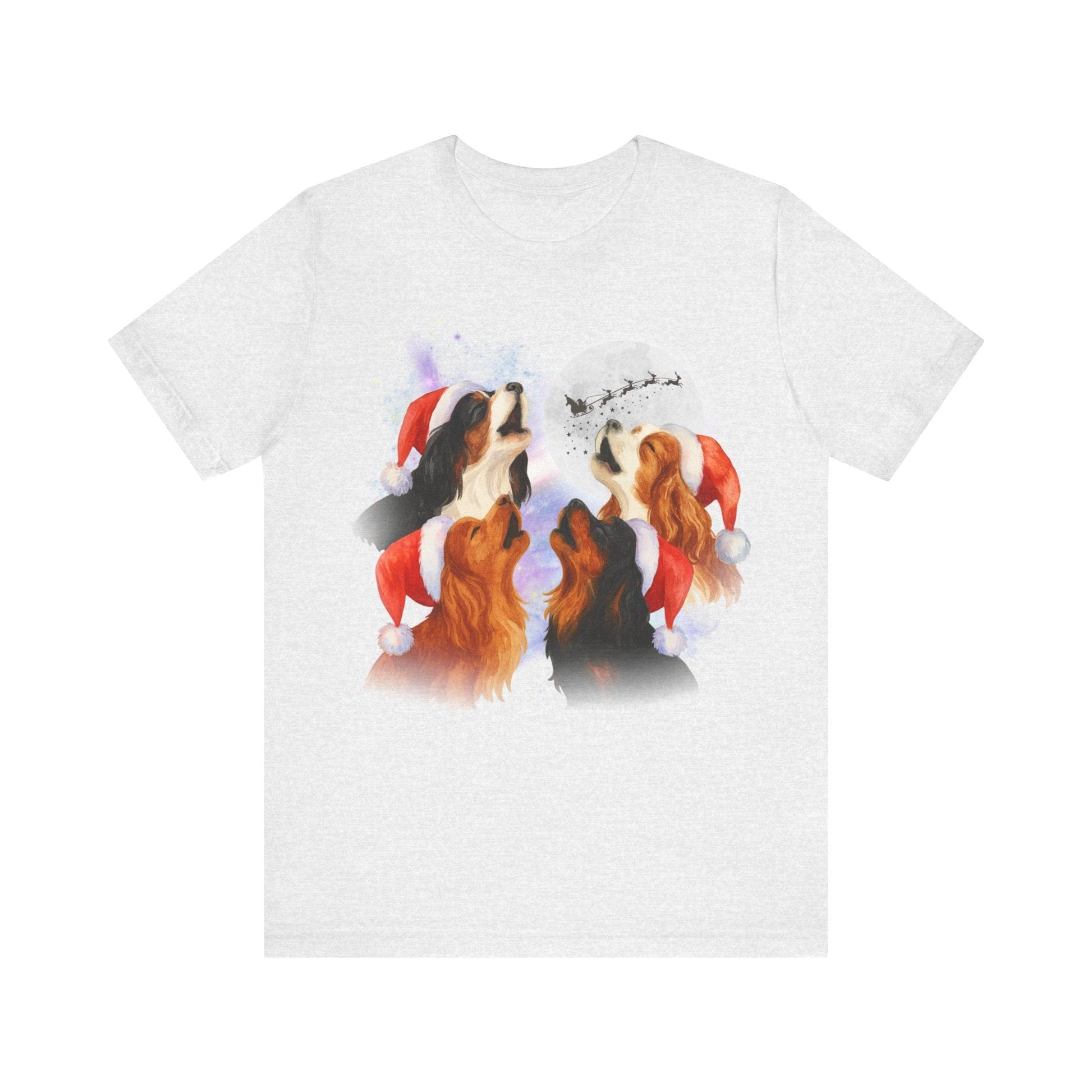 Printify T-Shirt Cavalier King Charles Christmas Howliday TShirt