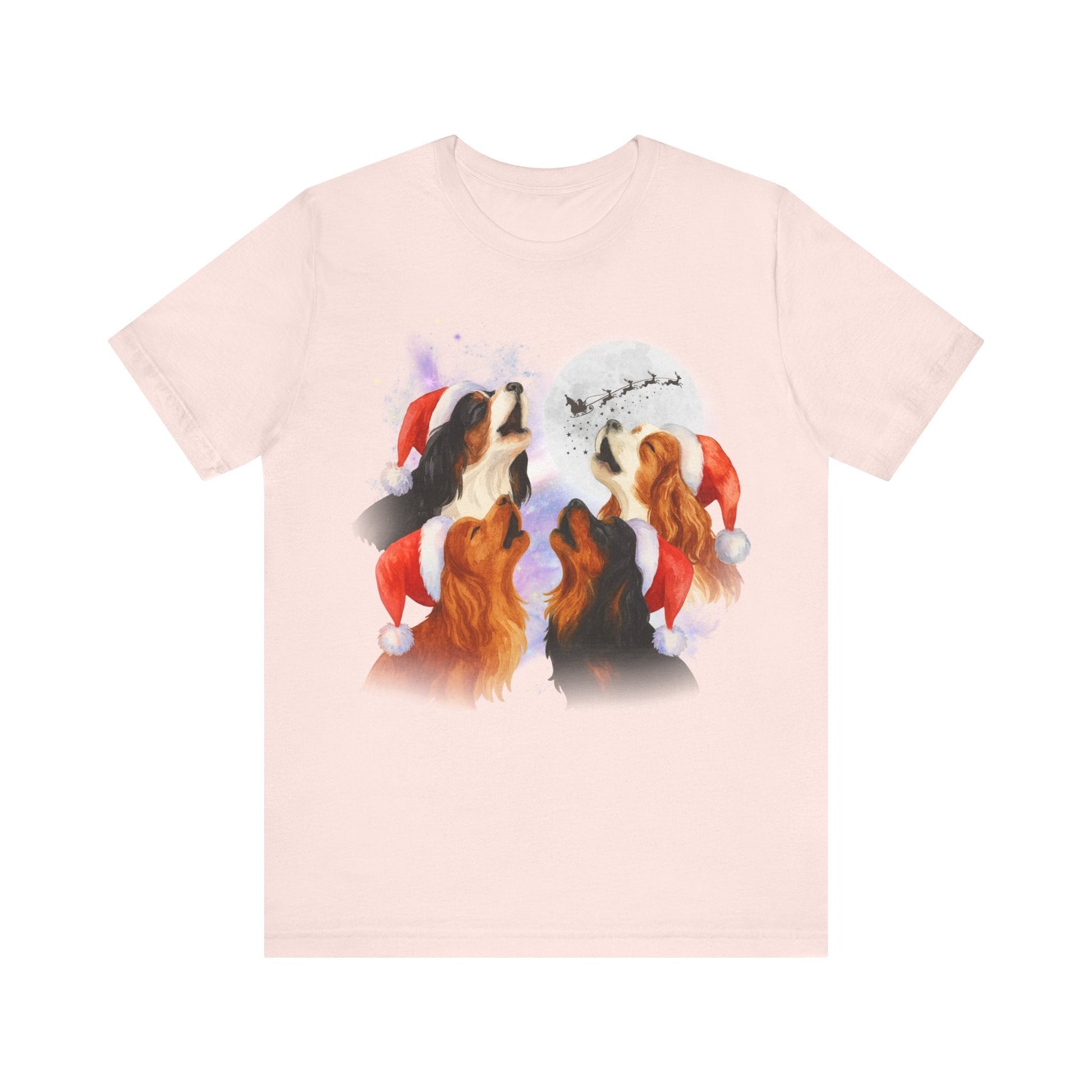 Printify T-Shirt Cavalier King Charles Christmas Howliday TShirt