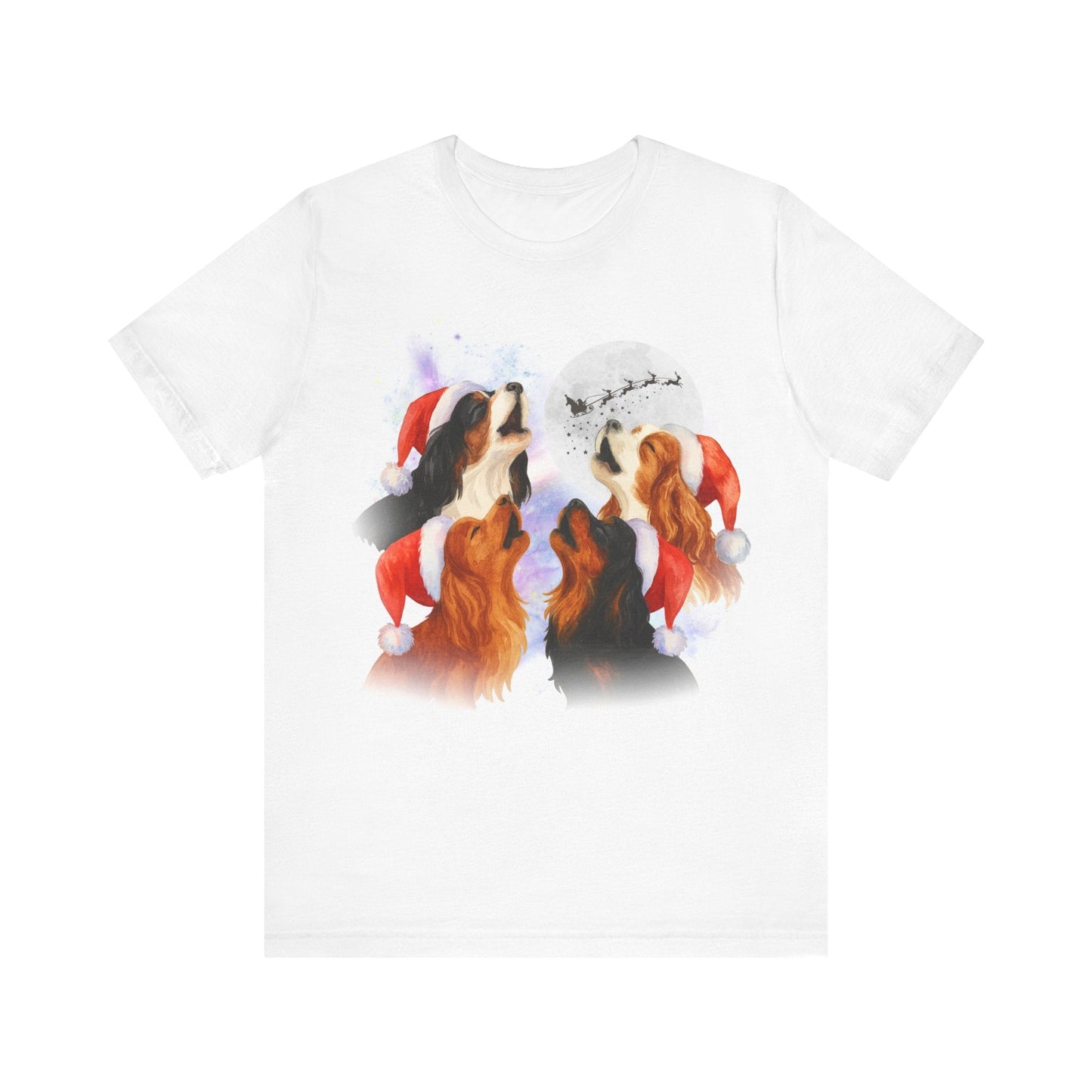 Printify T-Shirt Cavalier King Charles Christmas Howliday TShirt