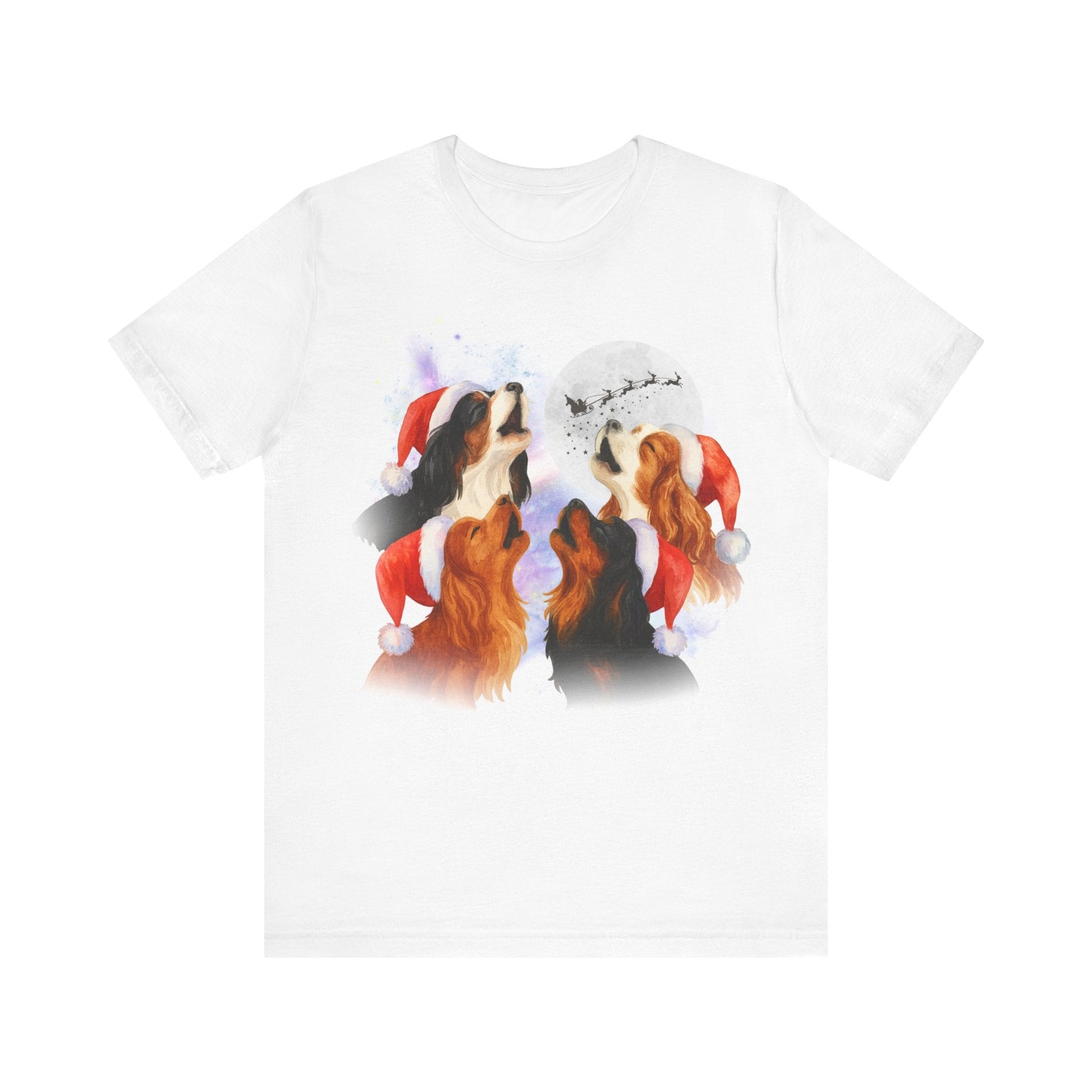 Printify T-Shirt Cavalier King Charles Christmas Howliday TShirt