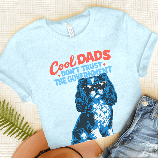 Cavalier Cool Dads Rebel Unisex TShirt Heather Ice Blue
