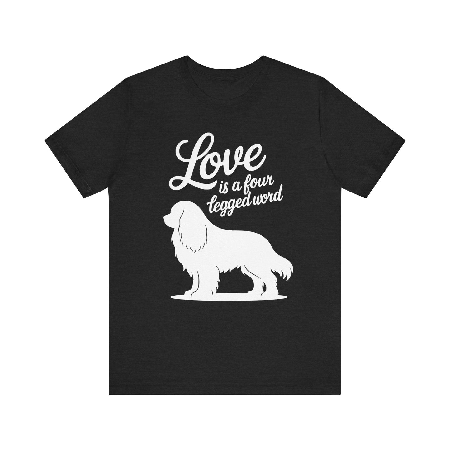 Printify T-Shirt Cavalier King Charles Four Legged Word TShirt