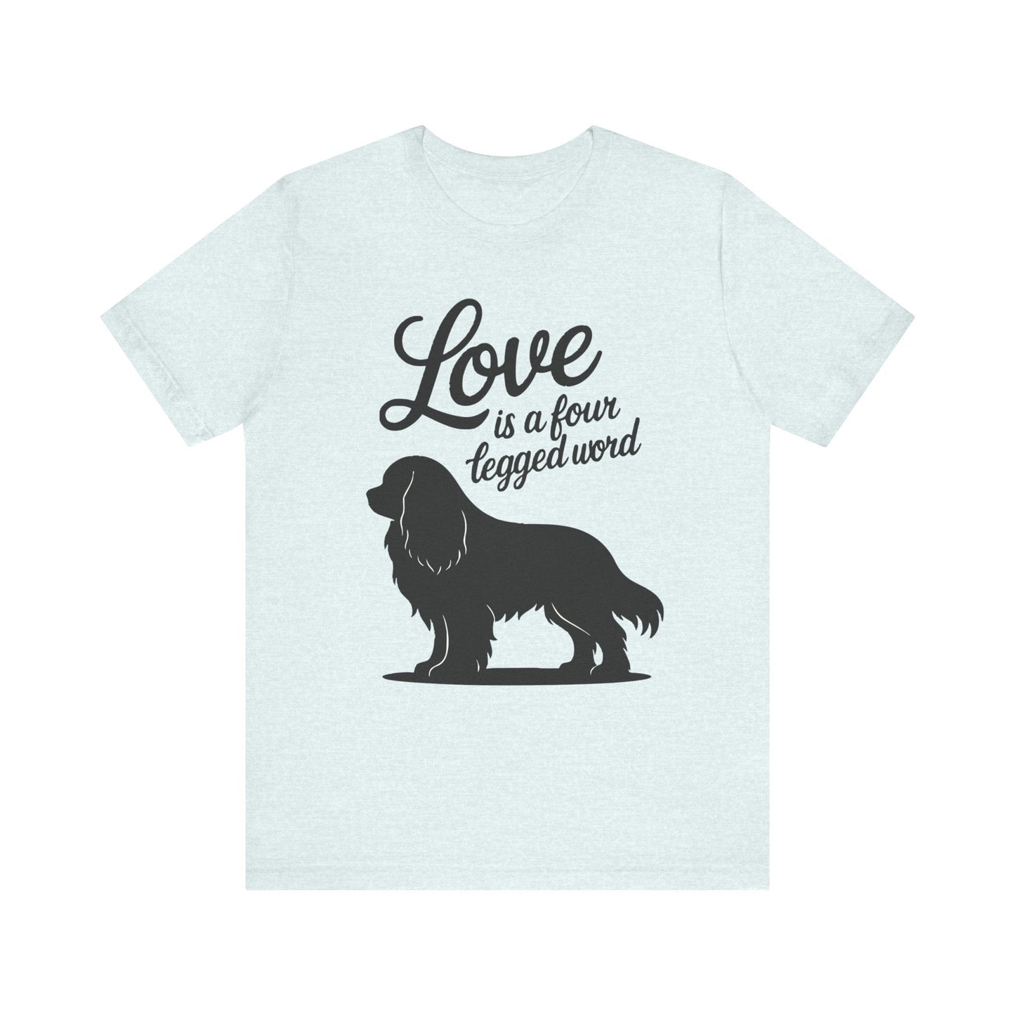 Printify T-Shirt Cavalier King Charles Four Legged Word TShirt