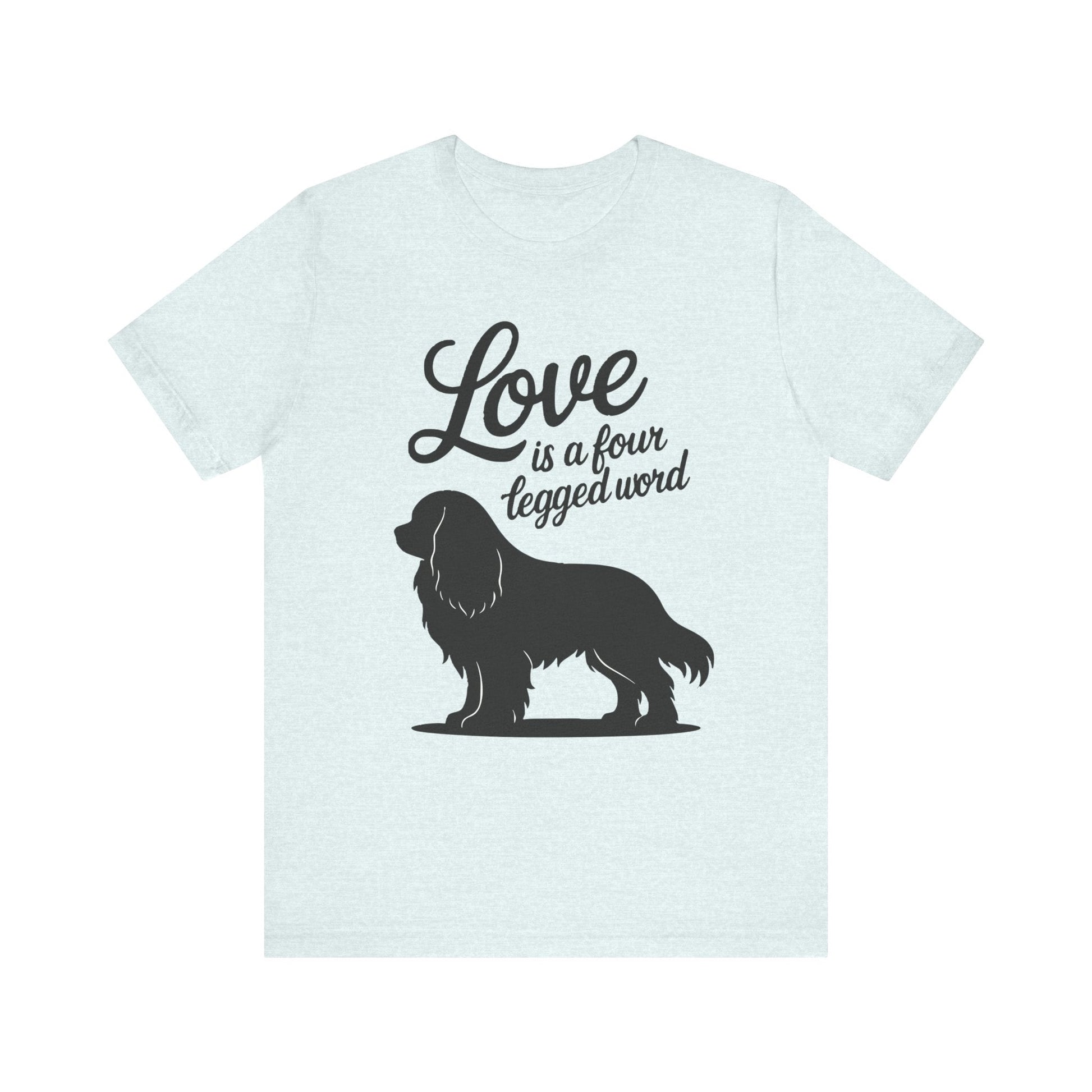 Printify T-Shirt Cavalier King Charles Four Legged Word TShirt