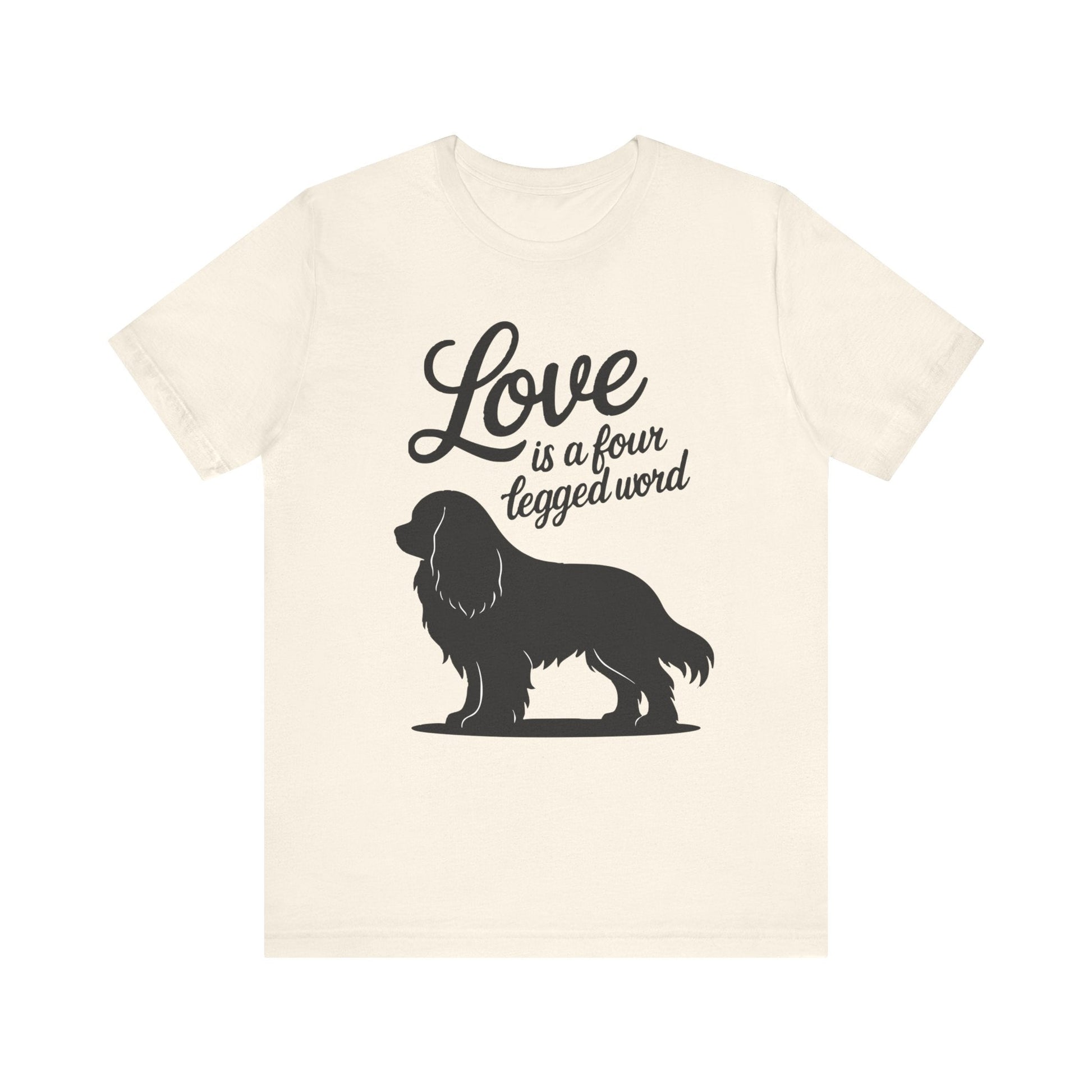 Printify T-Shirt Cavalier King Charles Four Legged Word TShirt