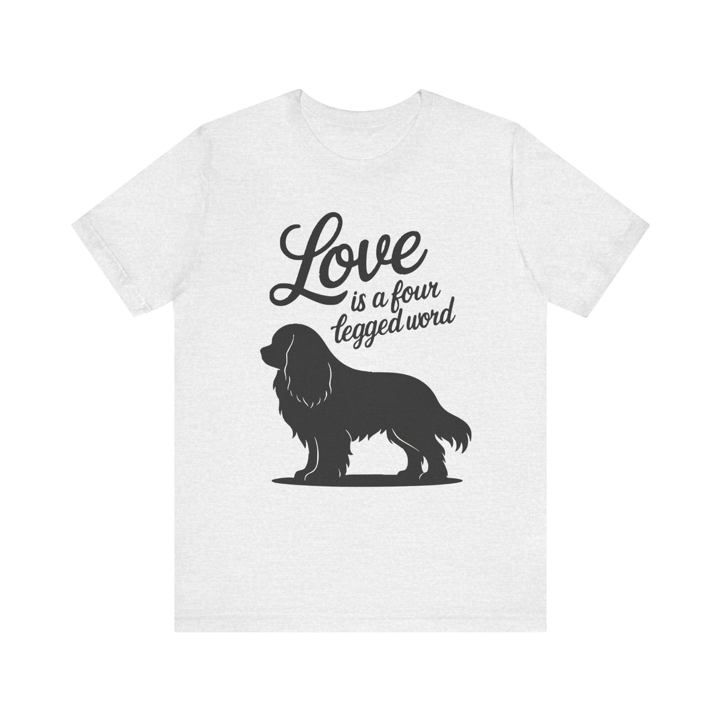Printify T-Shirt Cavalier King Charles Four Legged Word TShirt