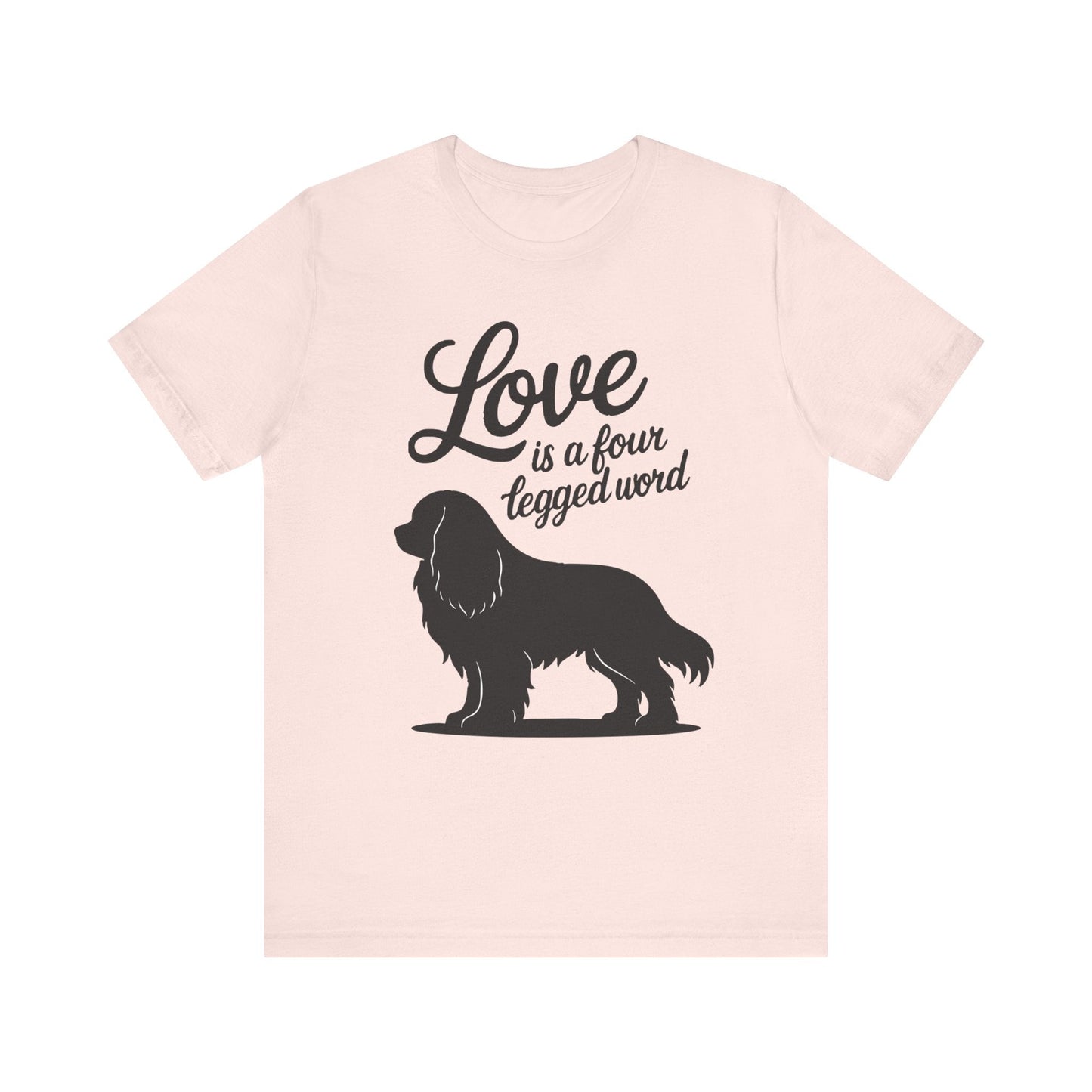 Printify T-Shirt Cavalier King Charles Four Legged Word TShirt