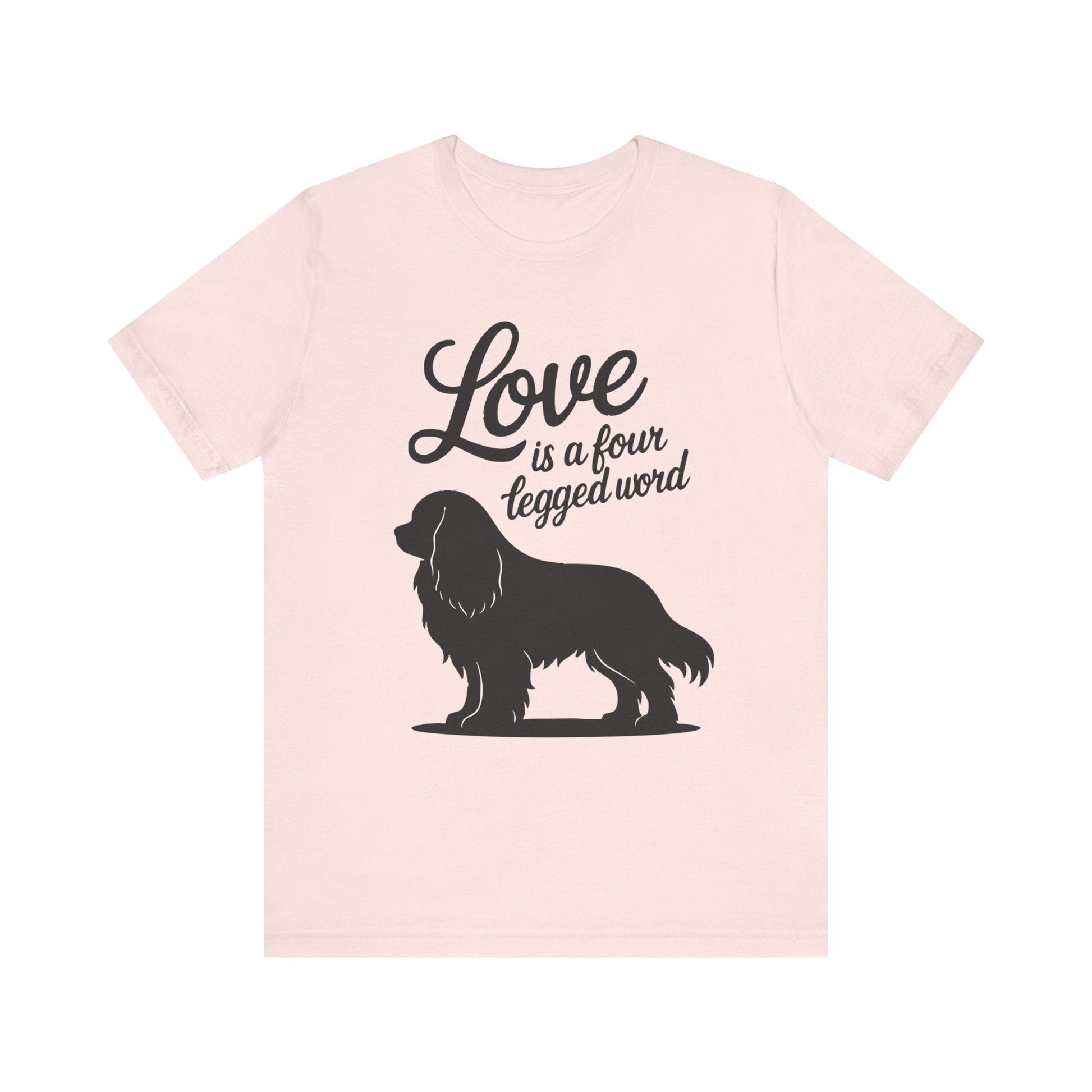 Printify T-Shirt Cavalier King Charles Four Legged Word TShirt
