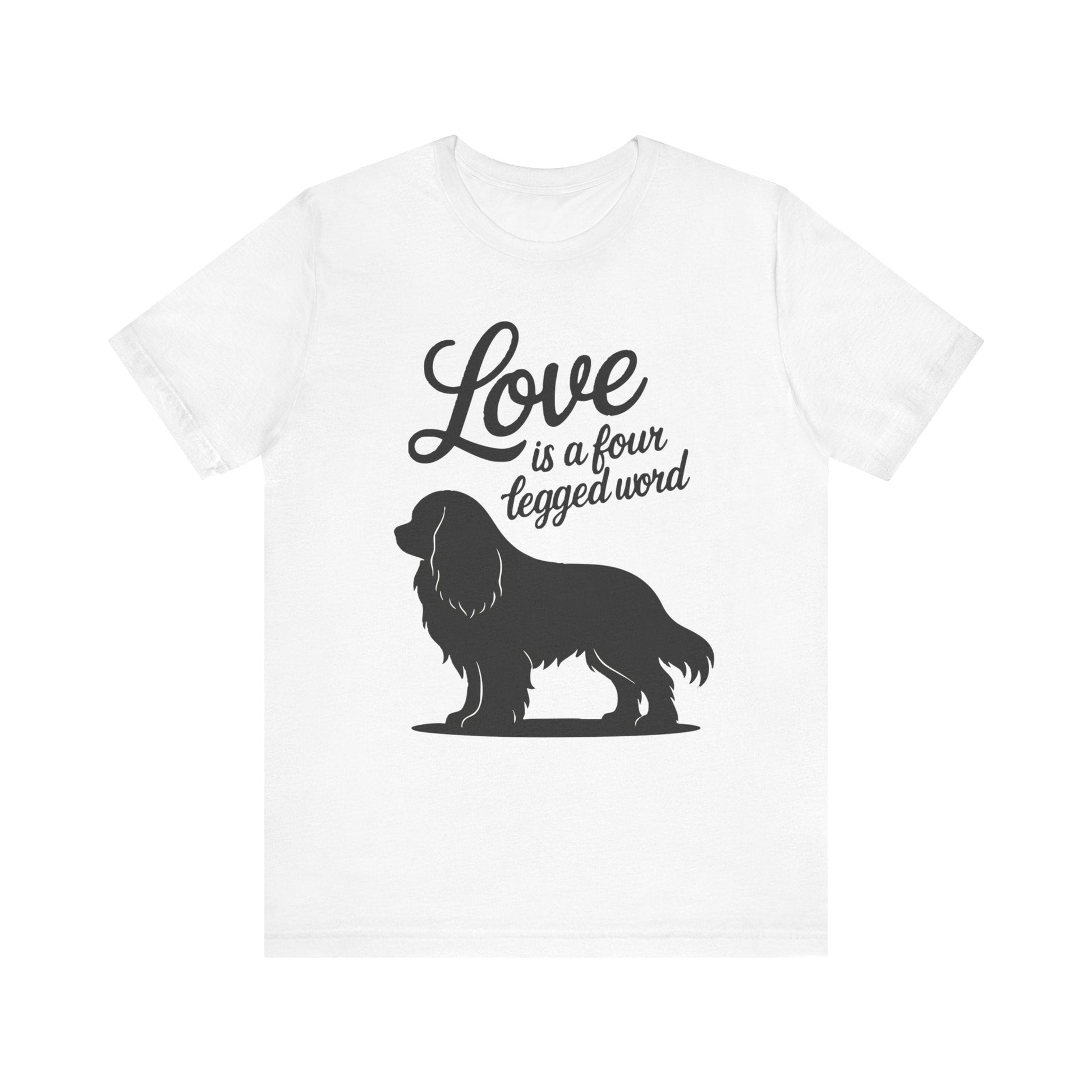 Printify T-Shirt Cavalier King Charles Four Legged Word TShirt