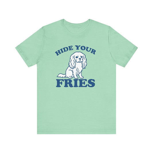 Printify T-Shirt Cavalier King Charles Fries TShirt