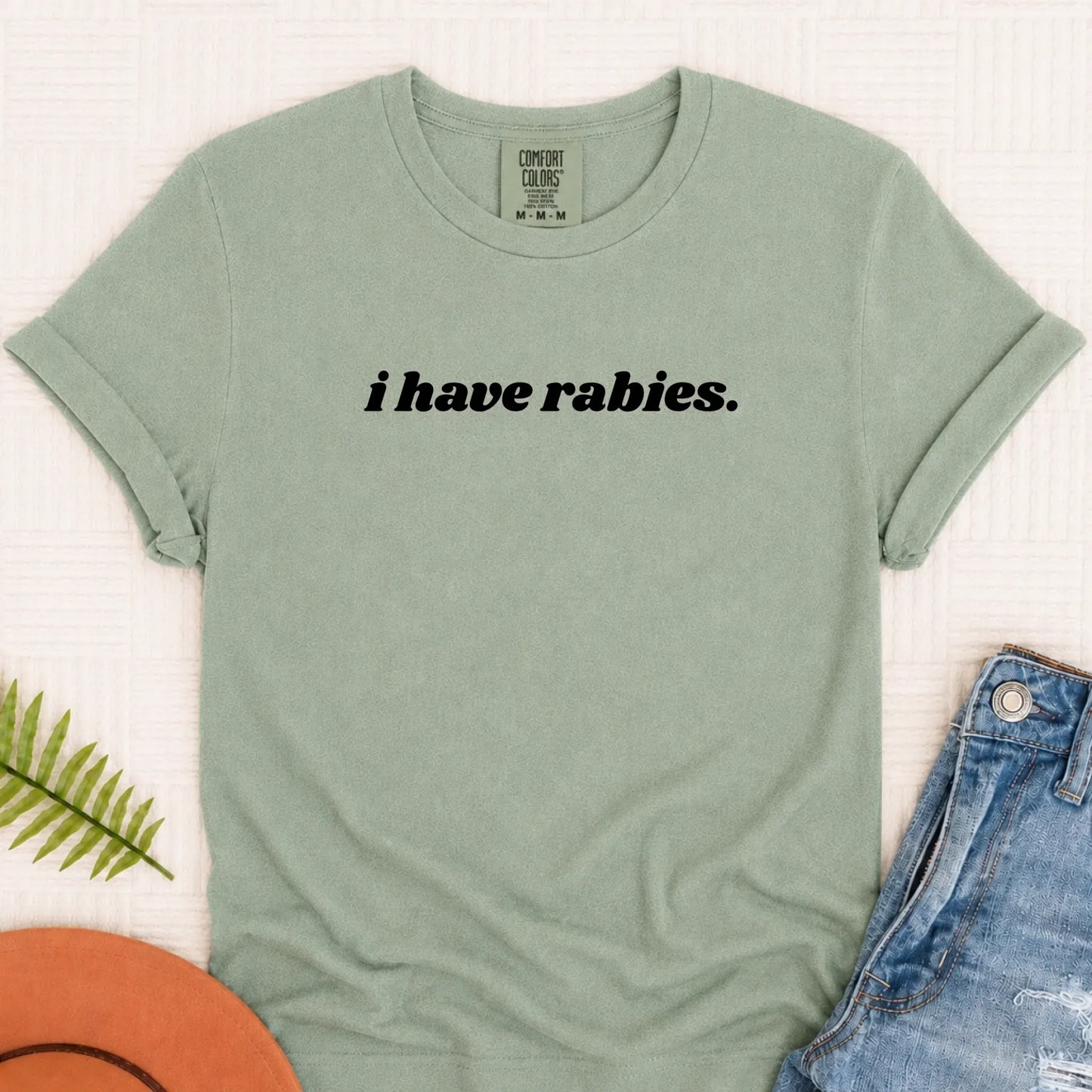 T-Shirt Bay / S Cavalier King Charles Funny I Have Rabies Unisex Tshirt
