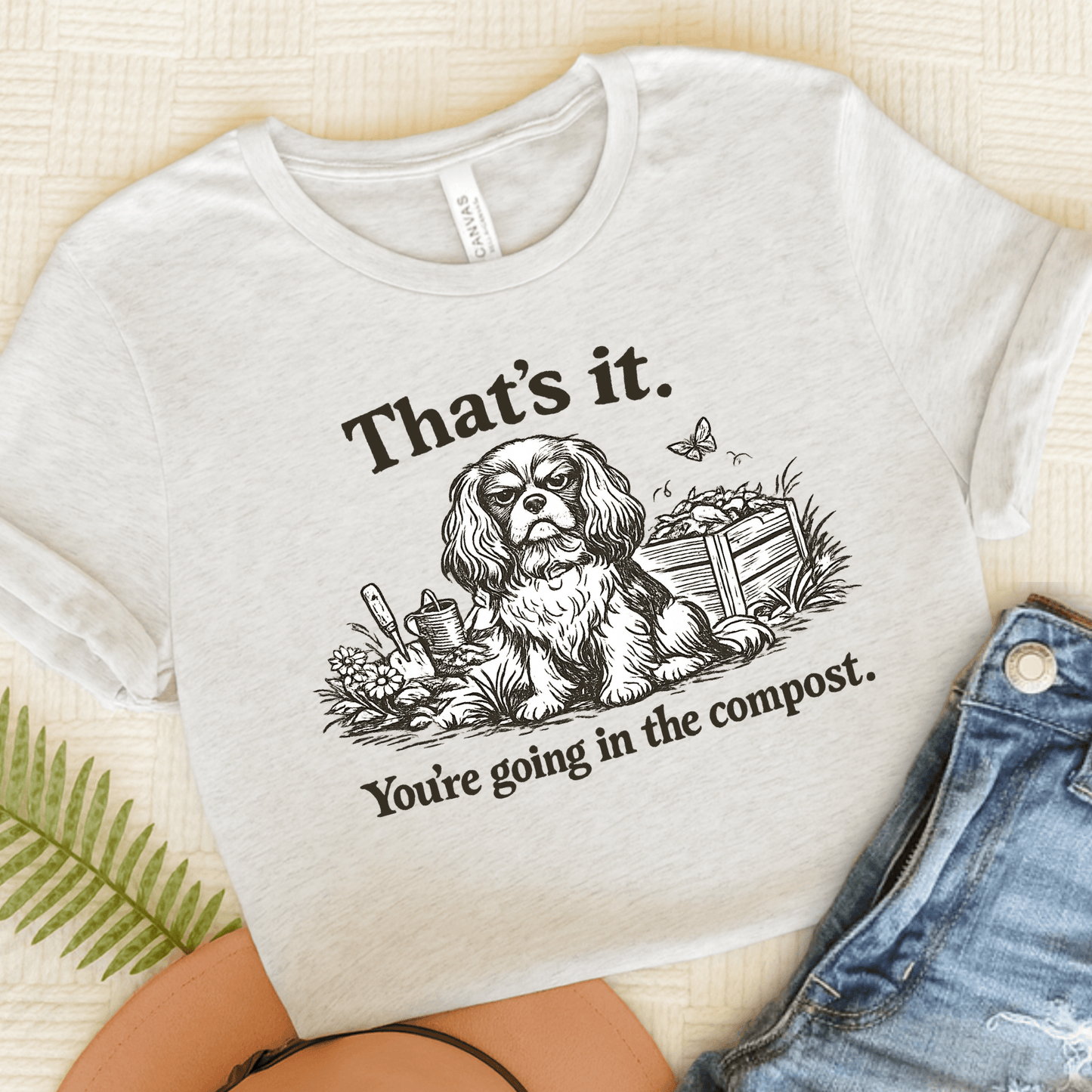 Cavalier Gardening Compost Unisex TShirt Ash