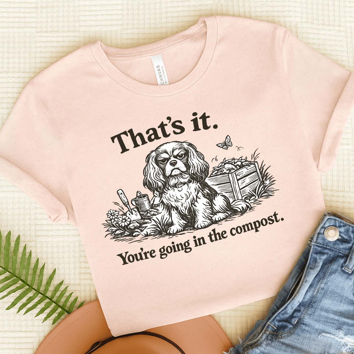 Cavalier Gardening Compost Unisex TShirt Soft Pink