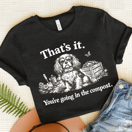 Cavalier Gardening Compost Unisex TShirt Dark Grey Heather