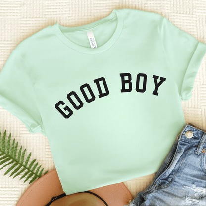 Dachshund Good Boy Unisex TShirt Heather Mint
