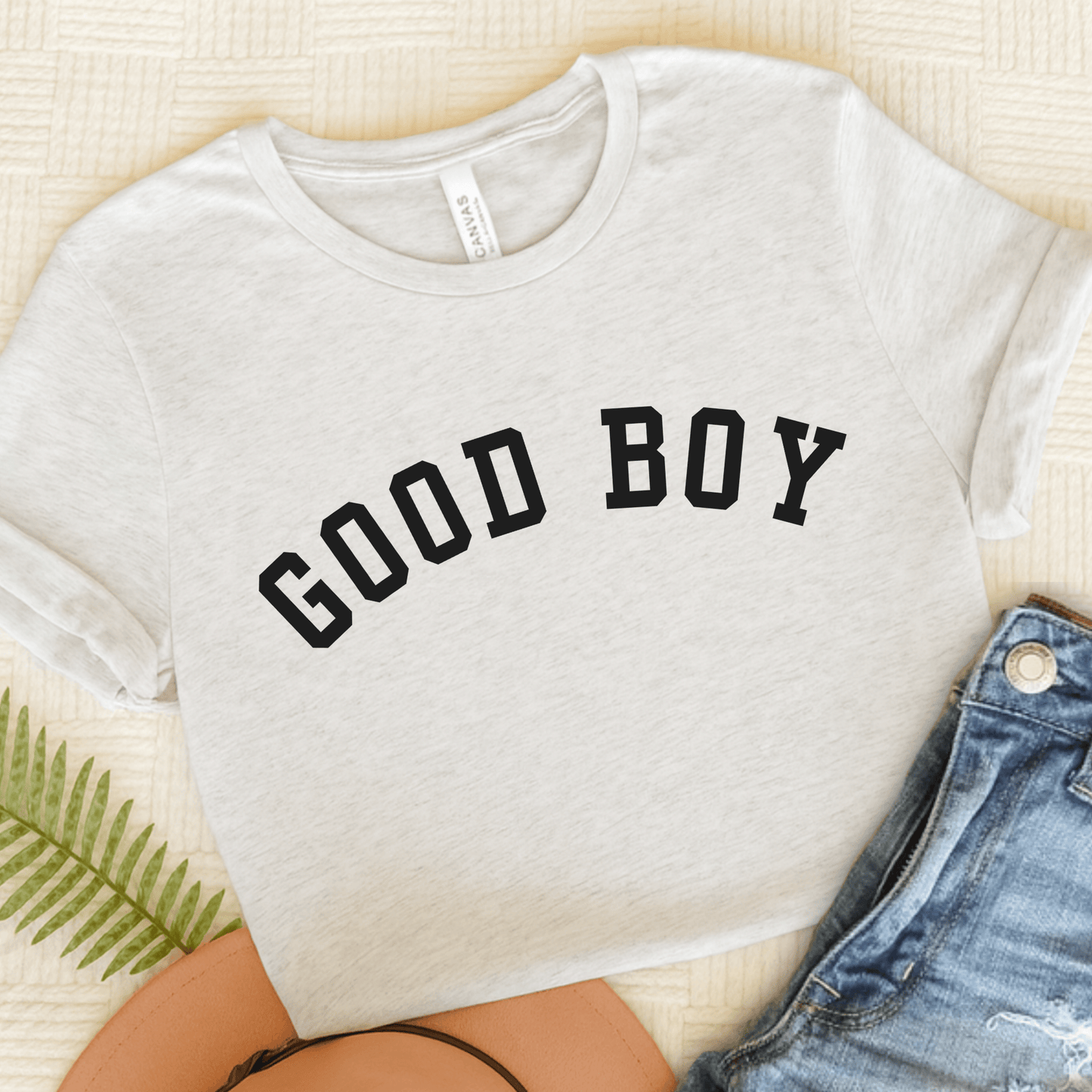 Dachshund Good Boy Unisex TShirt Ash