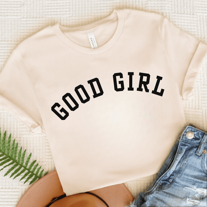Dachshund Good Girl Unisex TShirt Natural