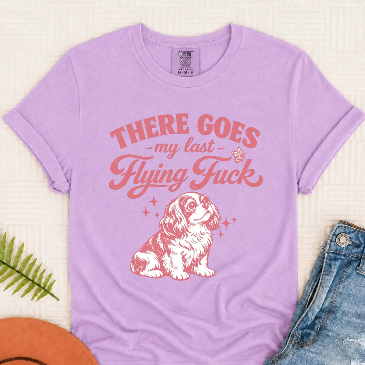 Cavalier King Charles Last Flying Snark Unisex TShirt Orchid