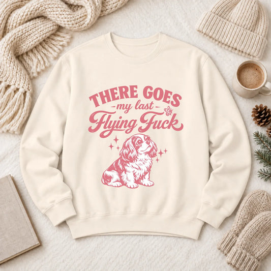 Cavalier King Charles Last Flying Unisex Sweatshirt Ivory