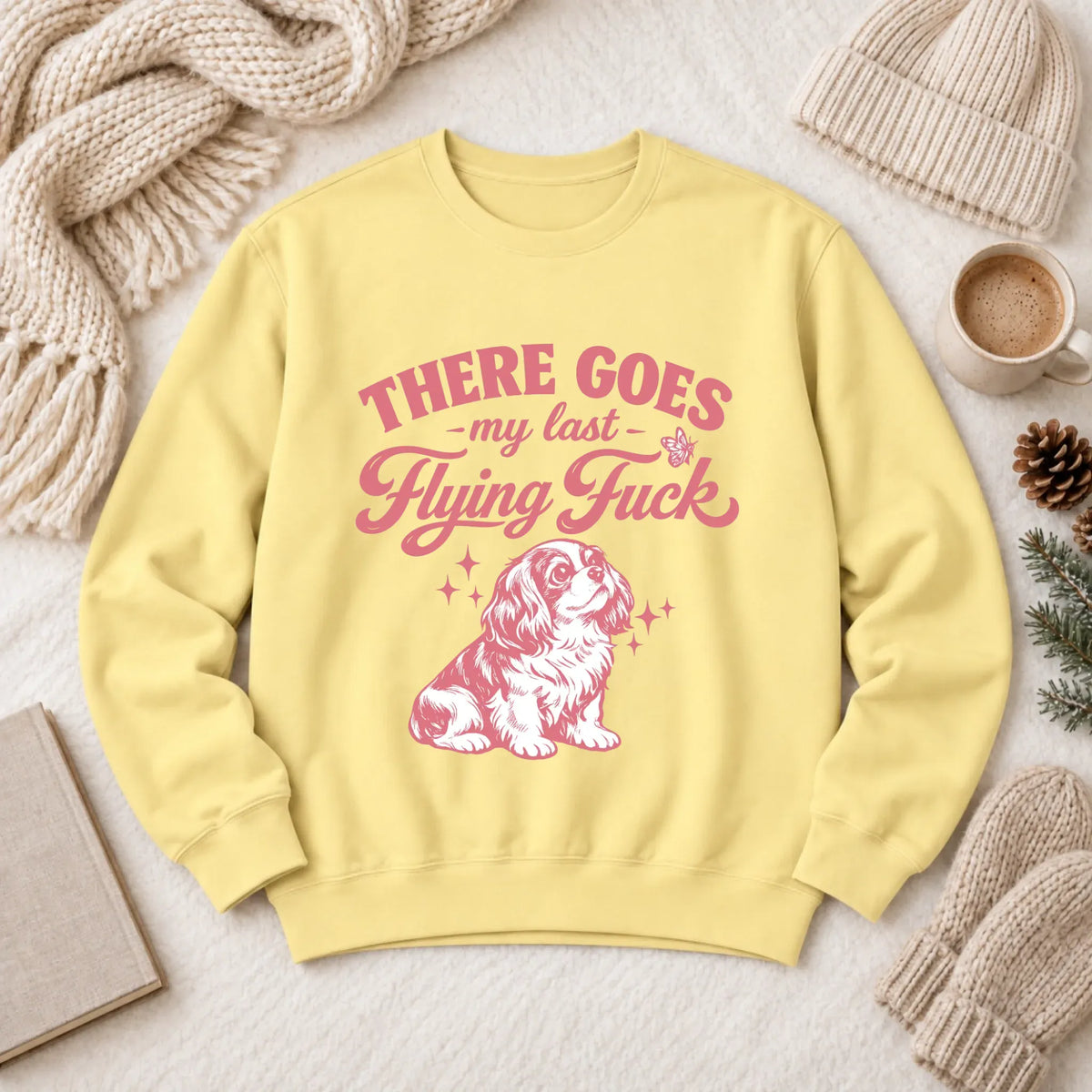 Cavalier King Charles Last Flying Unisex Sweatshirt Butter