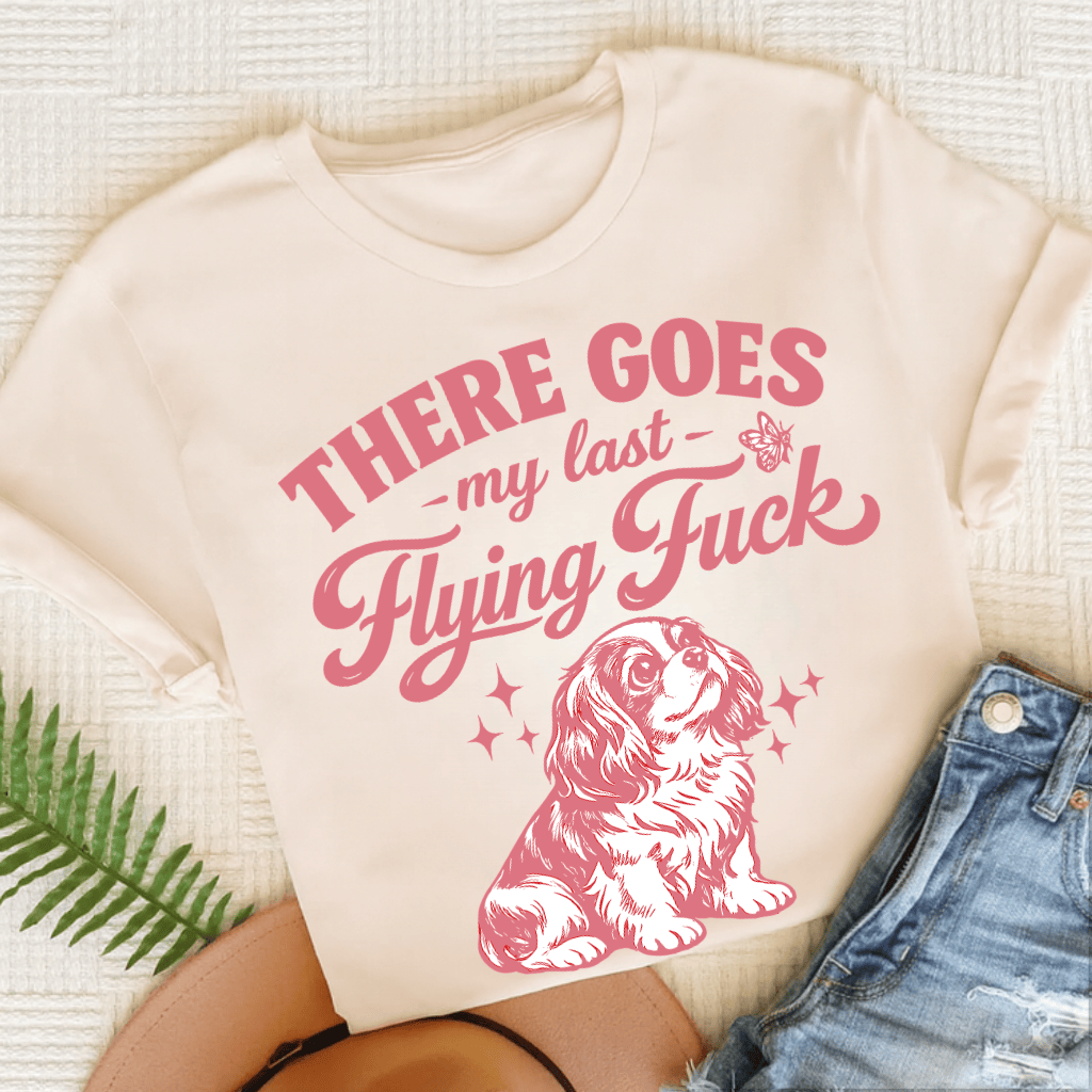 Cavalier King Charles Last Flying Unisex TShirt Natural
