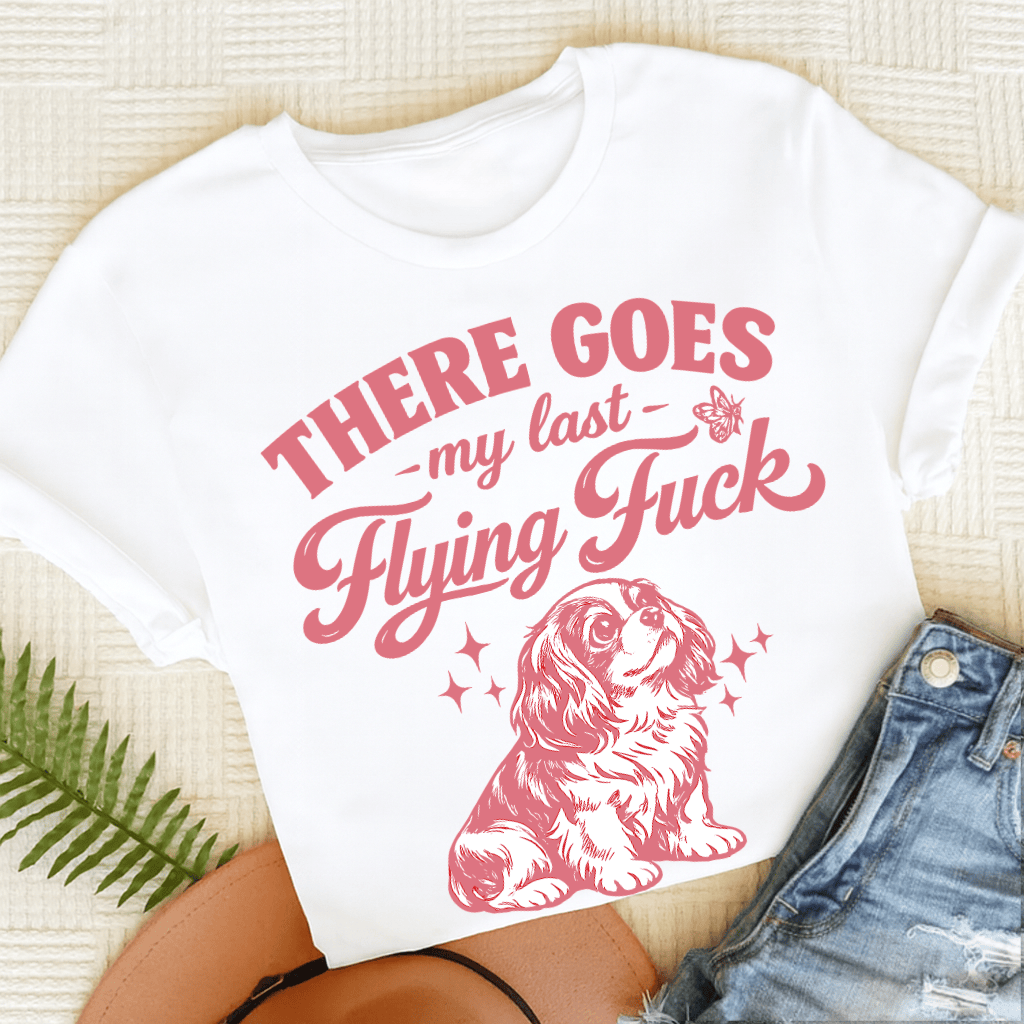 Cavalier King Charles Last Flying Unisex TShirt White