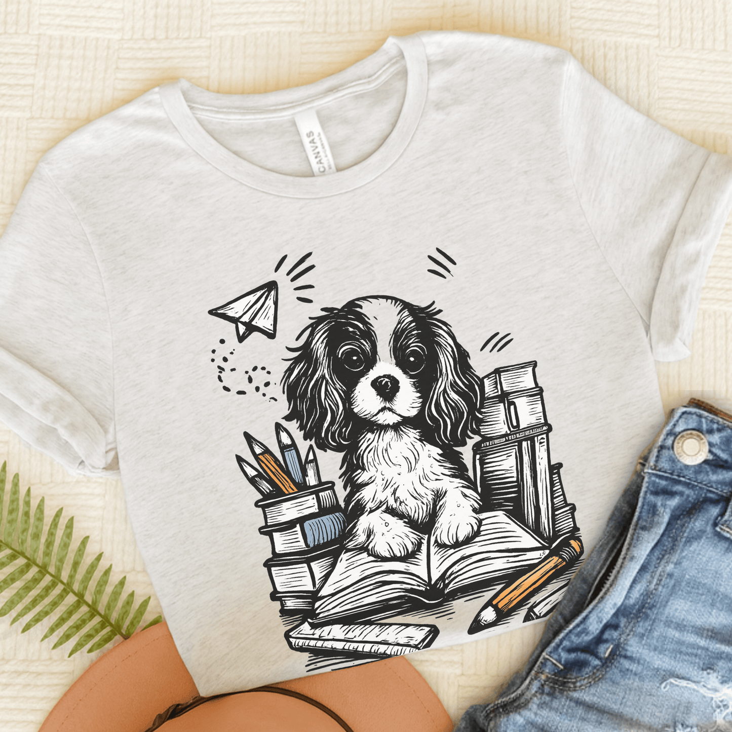 Cavalier 1st Day of School Unisex TShirt Ash