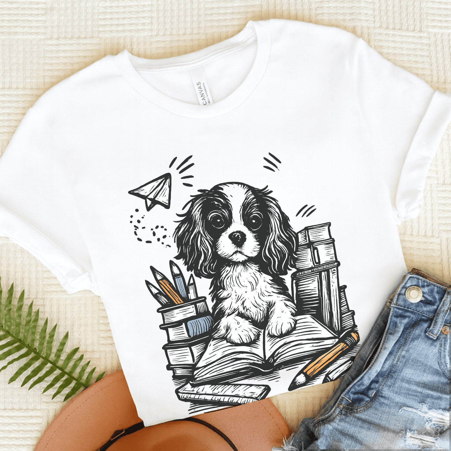 Cavalier 1st Day of School Unisex TShirt White