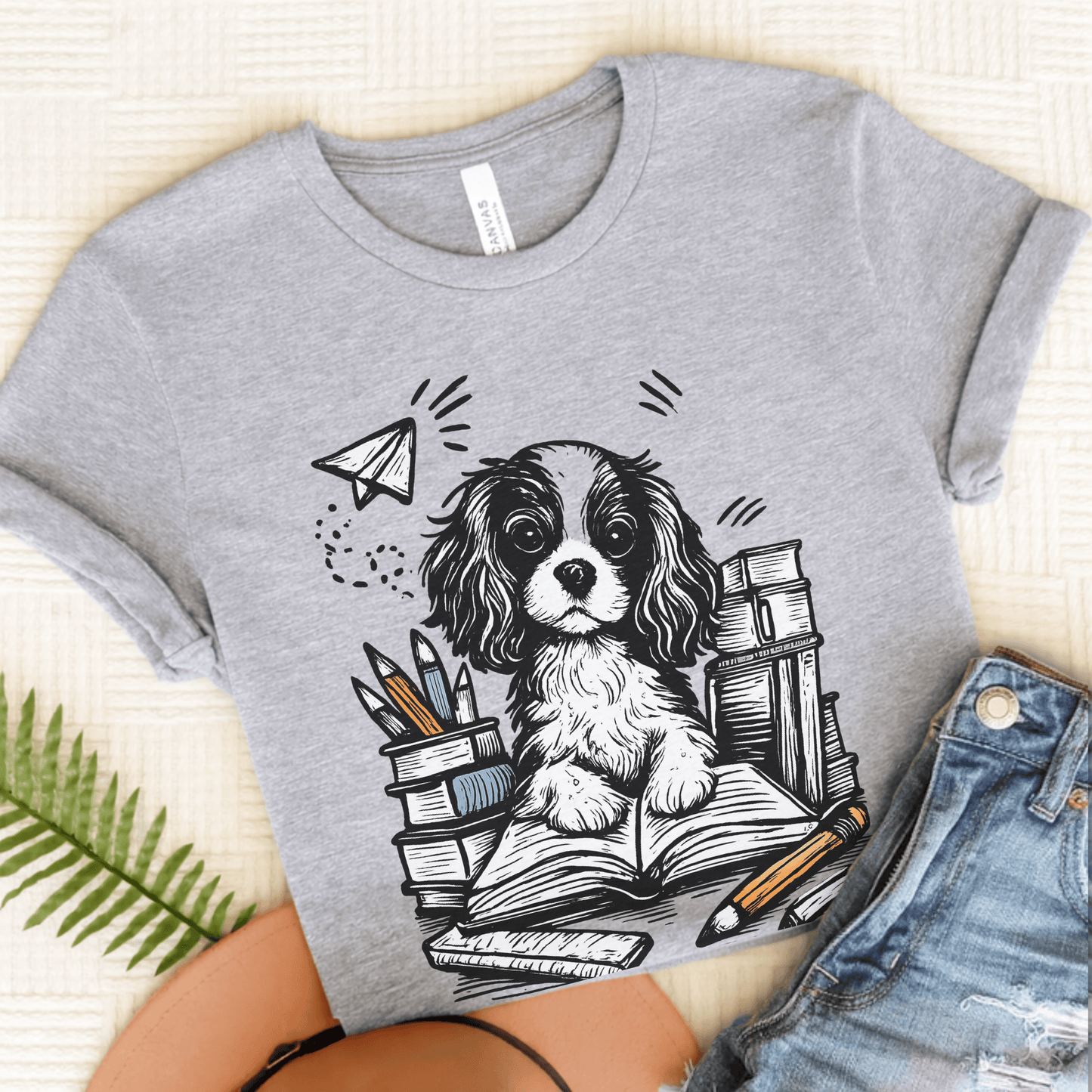 Cavalier 1st Day of School Unisex TShirt Athletic Heather