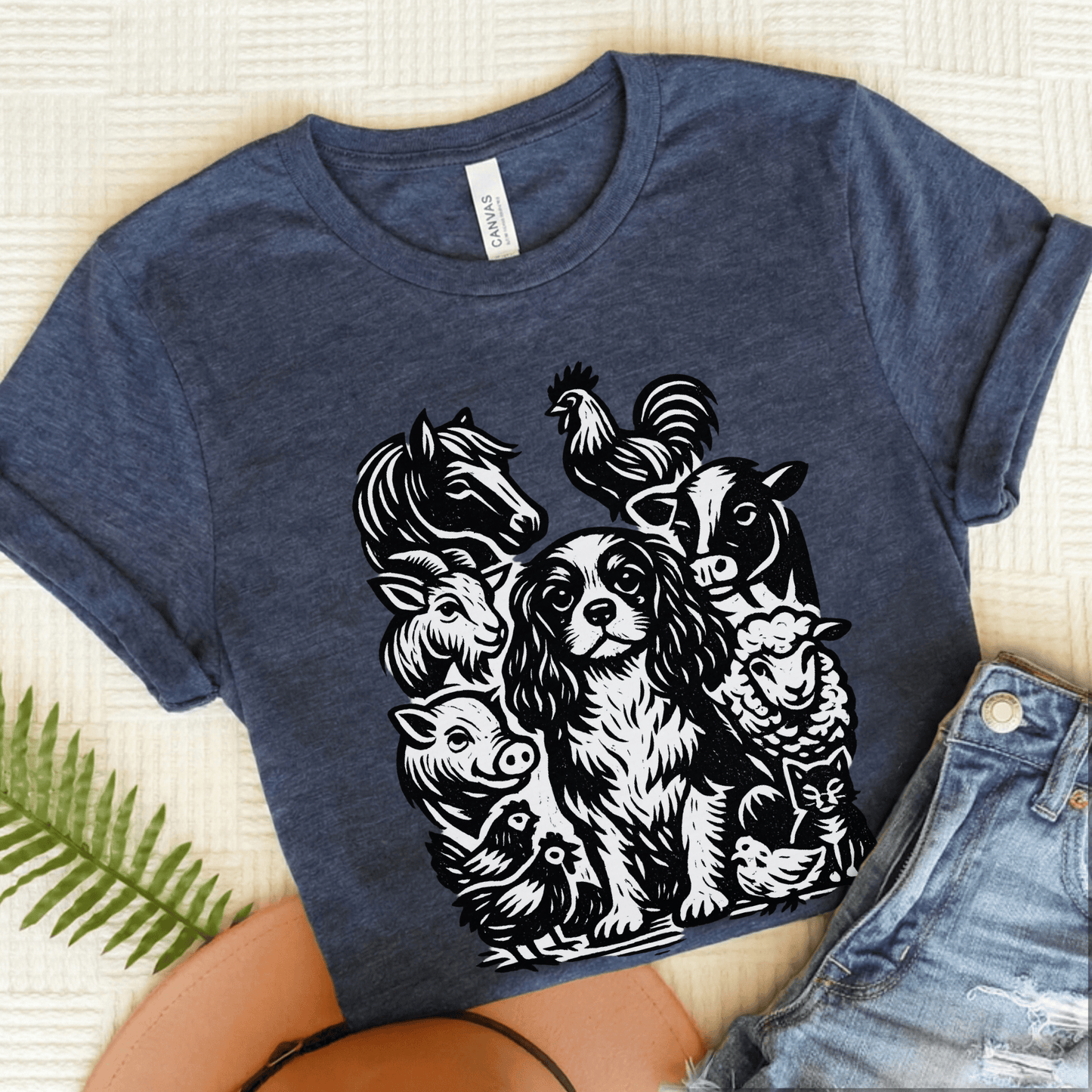 Cavalier Farm Animals Unisex TShirt