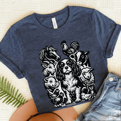 Cavalier Farm Animals Unisex TShirt