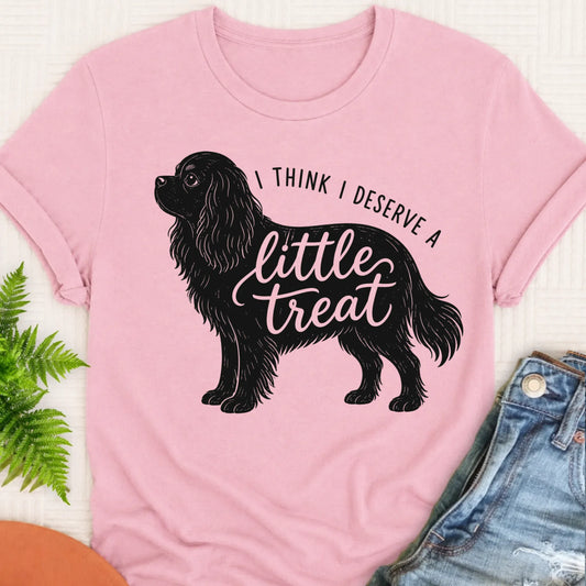 Cavalier King Charles Little Treat Unisex TShirt Blossom
