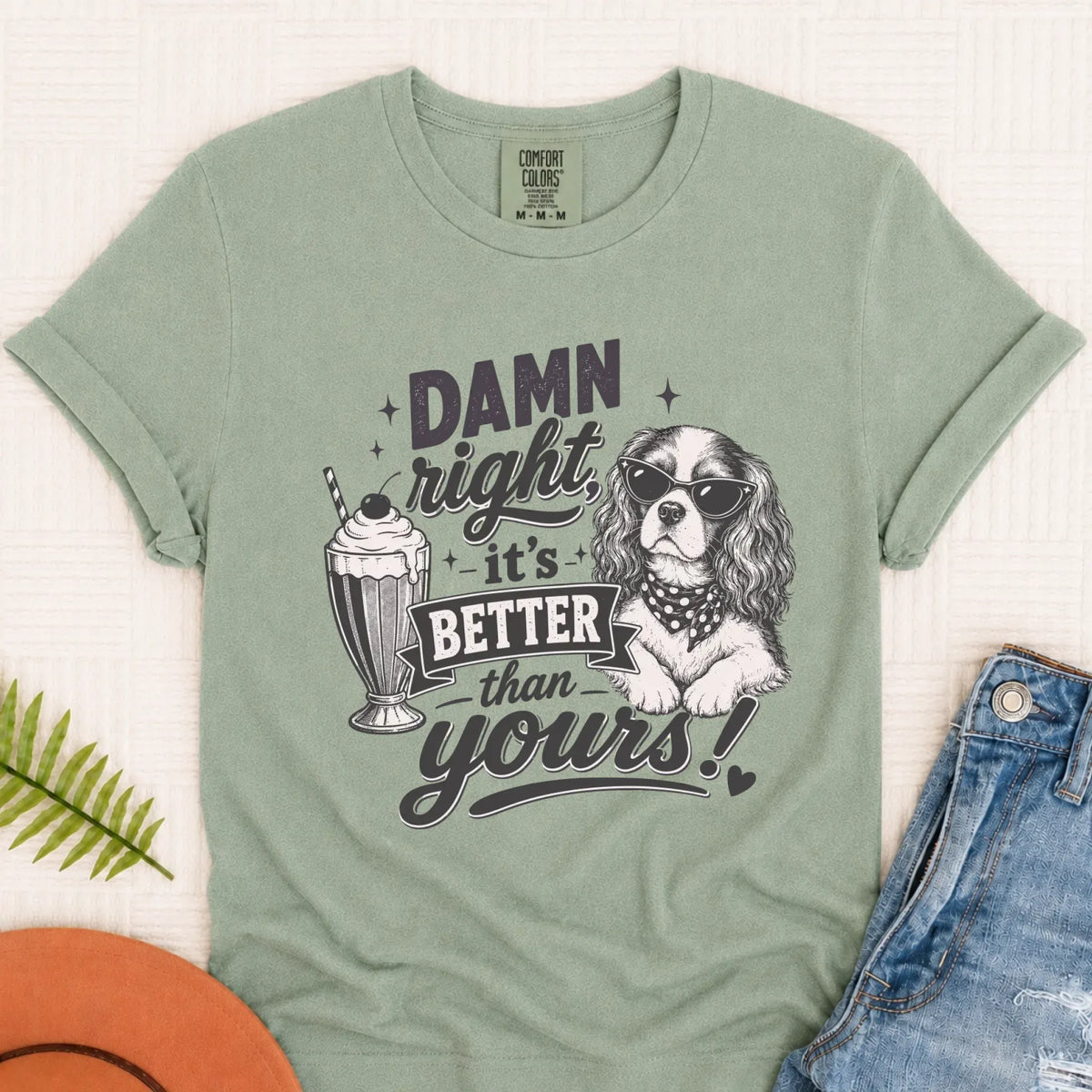 Cavalier King Charles Milkshake Unisex TShirt Bay
