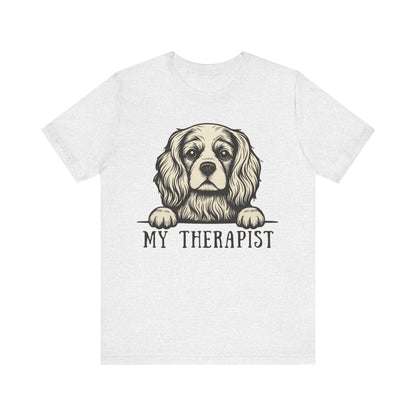 Printify T-Shirt Cavalier King Charles My Therapist TShirt